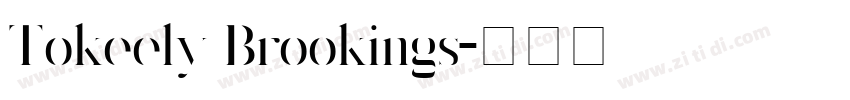 Tokeely Brookings字体转换